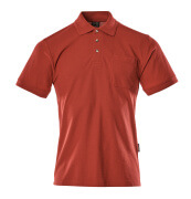 00783-260-02 Polo con bolsillo en el pecho - rojo