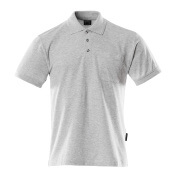 00783-260-08 Polo con bolsillo en el pecho - gris-moteado