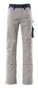 00979-430-881 Pantalones con bolsillos para rodilleras - gris claro/azul marino