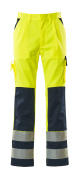 07179-470-171 Pantalones con bolsillos para rodilleras - amarillo de alta vis./azul marino