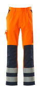 07179-860-141 Pantalones con bolsillos para rodilleras - naranja de alta vis./azul marino