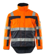 07223-880-141 Chaqueta de invierno - naranja de alta vis./azul marino