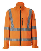 08005-159-14 Chaqueta Softshell - naranja de alta vis.