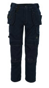 08131-010-01 Pantalones con bolsillos tipo funda - azul marino