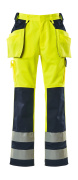 09131-470-171 Pantalones con bolsillos tipo funda - amarillo de alta vis./azul marino
