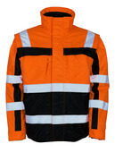 09335-880-141 Chaqueta de invierno - naranja de alta vis./azul marino