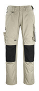 12179-203-5509 Pantalones con bolsillos para rodilleras - caqui claro/negro