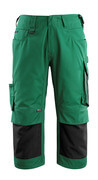 14149-442-0309 Pantalones con longitud de ¾ con bolsillos para rodilleras - verde/negro