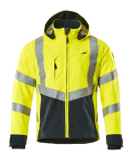 15502-246-14010 Chaqueta Softshell - naranja de alta vis./azul marino oscuro