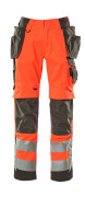 15531-860-14010 Pantalones con bolsillos tipo funda - naranja de alta vis./azul marino oscuro