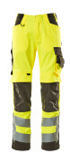 15579-860-1718 Pantalones con bolsillos para rodilleras - amarillo de alta vis./antracita oscuro
