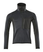 17003-316-01009 Jersey polar con media cremallera - azul marino oscuro/negro