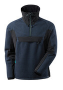 17005-309-01009 Chaqueta de punto con media cremallera - azul marino oscuro/negro