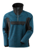 17005-309-01009 Chaqueta de punto con media cremallera - azul marino oscuro/negro