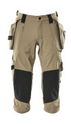 17049-311-09 Pantalones ¾, bolsillos tipo funda - negro