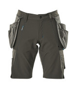 17149-311-09 Pantalones cortos con bolsillos tipo funda - negro