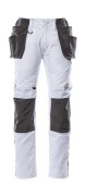 17631-442-0618 Pantalones con bolsillos tipo funda - blanco/antracita oscuro