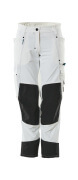 18378-311-06 Pantalones con bolsillos para rodilleras - blanco