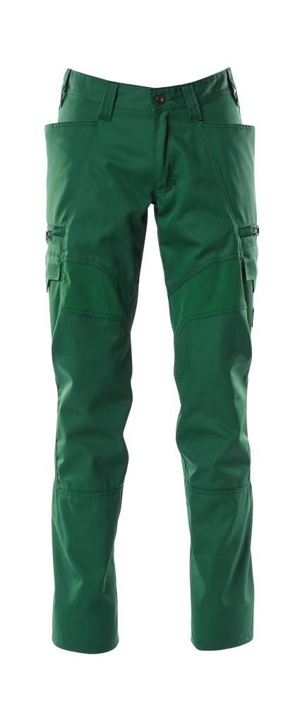 18679-442-03 Pantalones con bolsillos de muslo - verde
