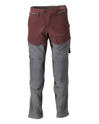 22279-605-2289 Pantalones con bolsillos para rodilleras - burdeos/gris piedra