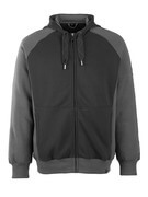 50566-963-0918 Sudadera con capucha con cremallera - negro/antracita oscuro