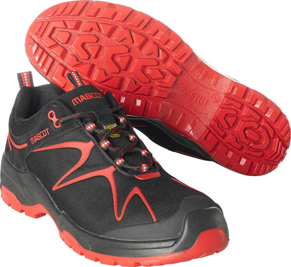 F0121-770-0902 Zapatos de seguridad - negro/rojo